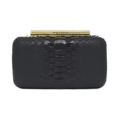 Alexander McQUEEN T-Bar Box Clutch "Black"