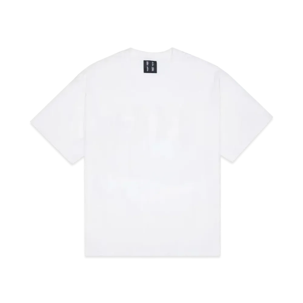 MR. ENJOY DA MONEY Sponge Fills Over Convex Short Sleeves "White"