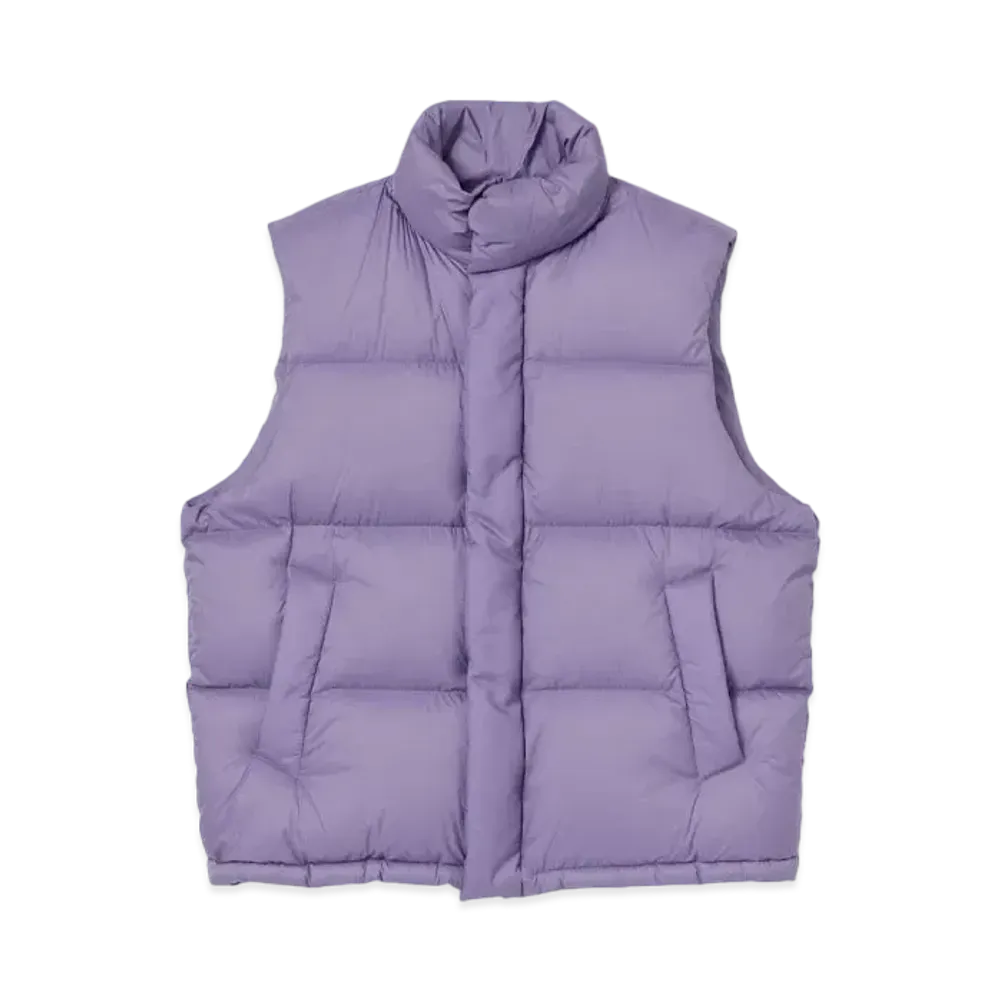 AURALEE Super Light Nylon Ripstop Down Vest "Purple"