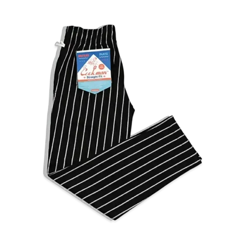 COOKMAN Chef Pants Waiter's Pants Stripe "Stripe/Black"