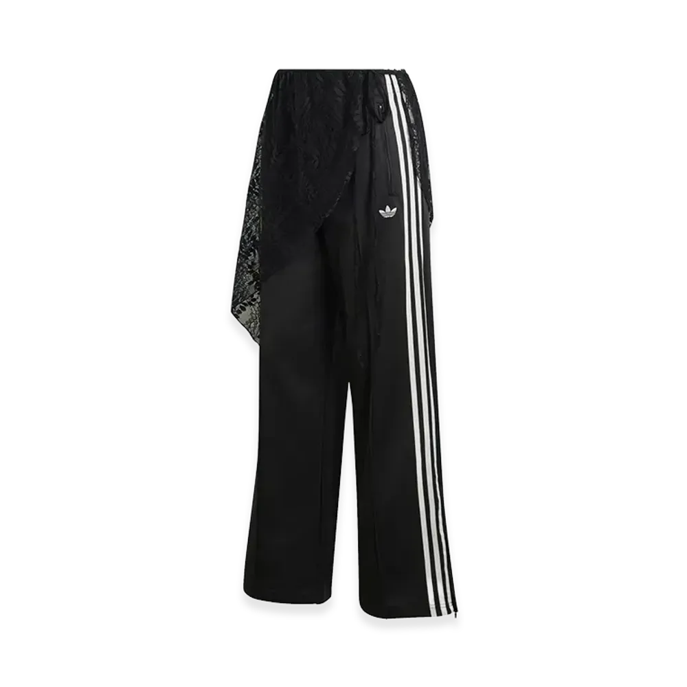 adidas Women's 2-in-1 Firebird Loose Track Pants with Lace Skirt "Black"