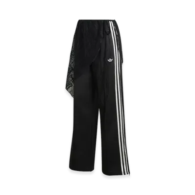 adidas Women's 2-in-1 Firebird Loose Track Pants with Lace Skirt "Black"