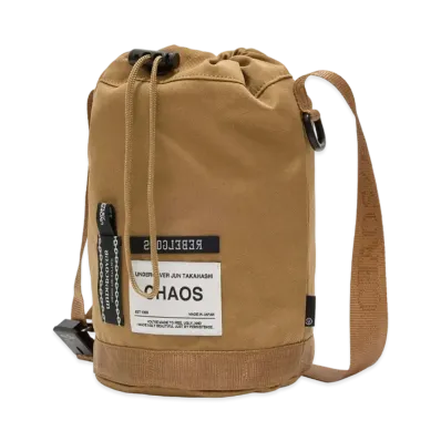 UNDERCOVER Nylon Shoulder Drawstring Bag "Beige"