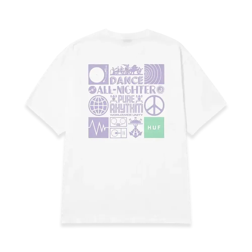 HUF Sound Wave Tee "White"
