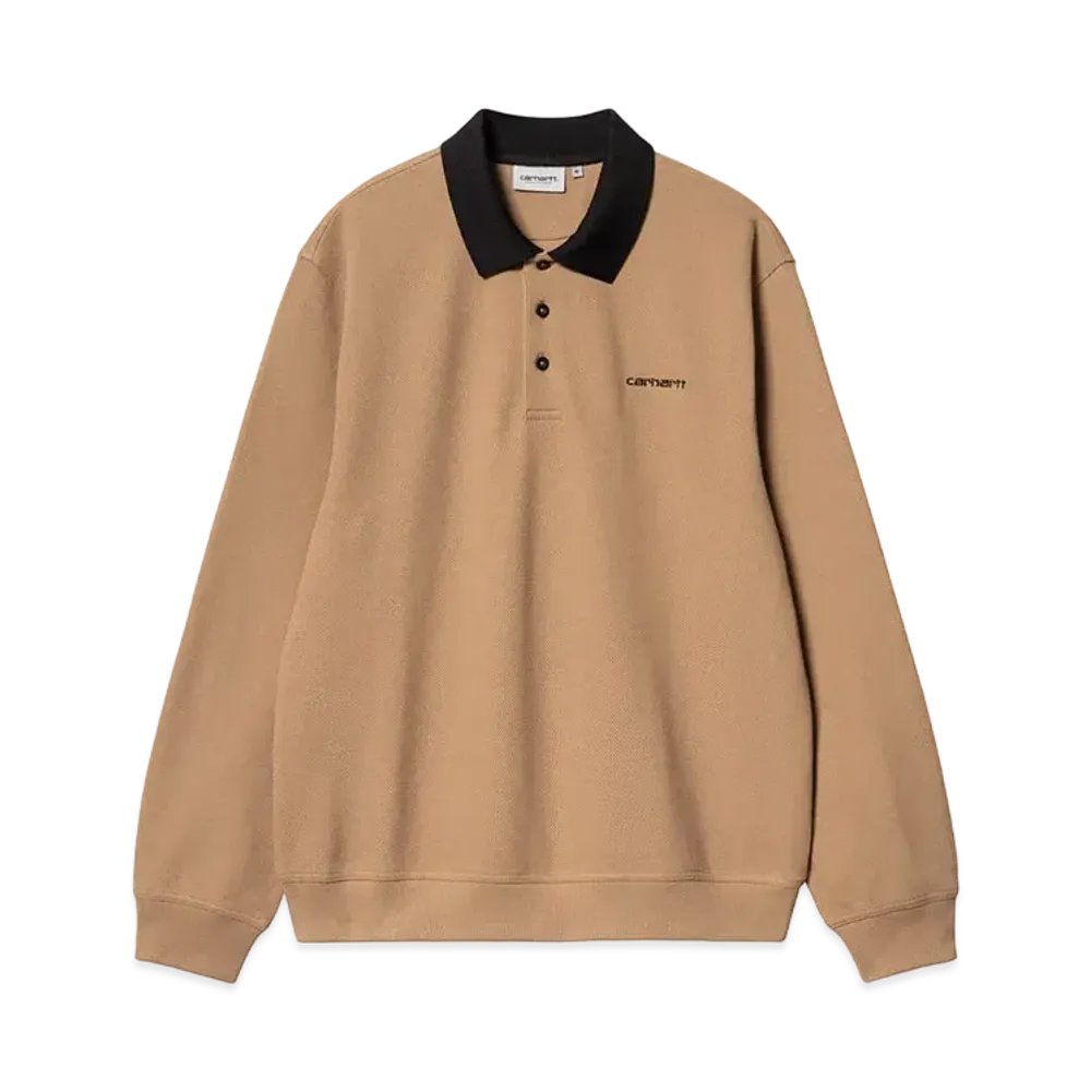 Carhartt WIP L/S Vance Rugby Shirt "Peanut/Black"