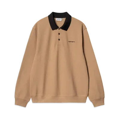 Carhartt WIP L/S Vance Rugby Shirt "Peanut/Black"