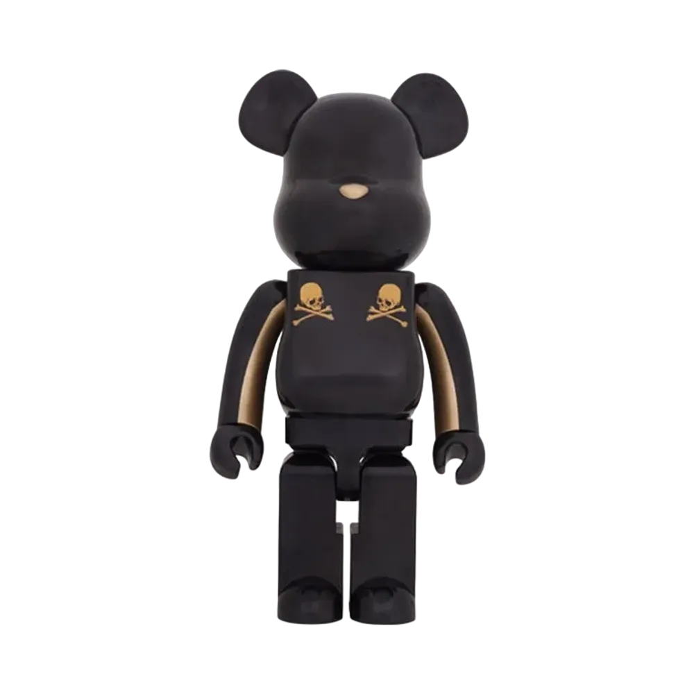 Bearbrick x Mastermind Japan Gold Stripe 1000%