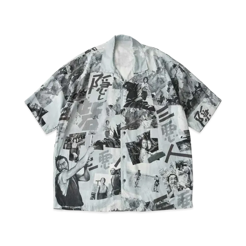 PORTER CLASSIC x Hidden Fortress Aloha Shirt "Black"