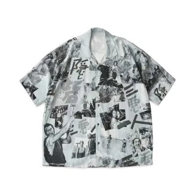 PORTER CLASSIC x Hidden Fortress Aloha Shirt "Black"