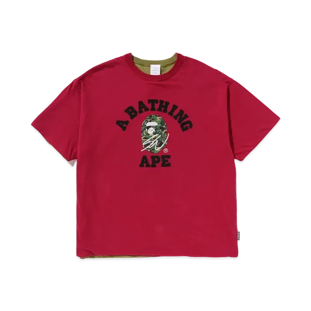A BATHING APE x Sean Wotherspoon Reversible Tee "Red/Green"