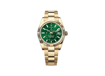 ROLEX Sky-Dweller 42mm Yellow Gold 336938 "Bright Green"