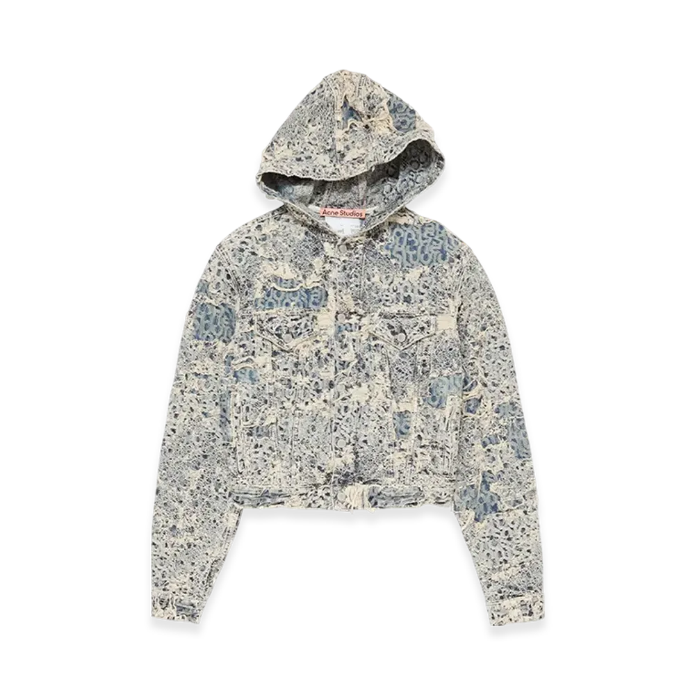 Acne Studios Hooded Denim Jacket "Mid Blue"