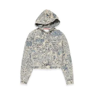 Acne Studios Hooded Denim Jacket "Mid Blue"