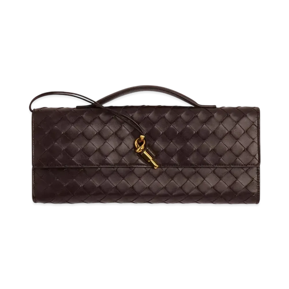 Bottega Veneta Andiamo Clutch "Fondente"