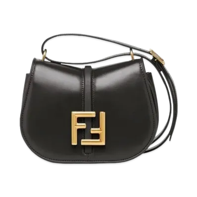 FENDI Camon Small Leather Bag "Black"