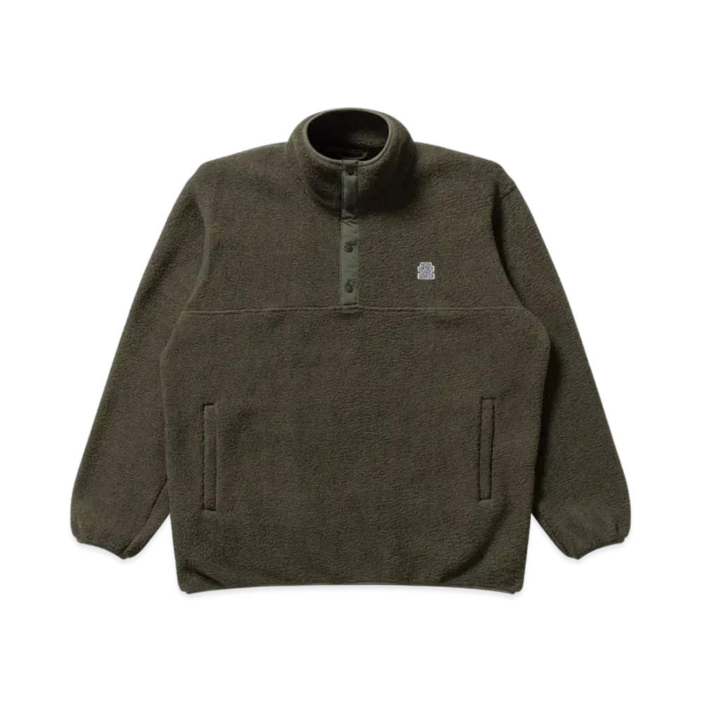 Blackeyepatch Small OG Label Fleece Pullover "Olive"