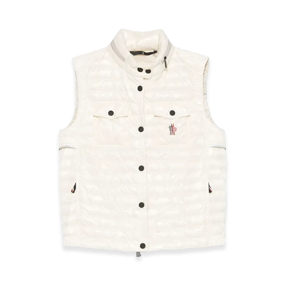 MONCLER Women's Grenoble Gumiane Down Gilet "White"