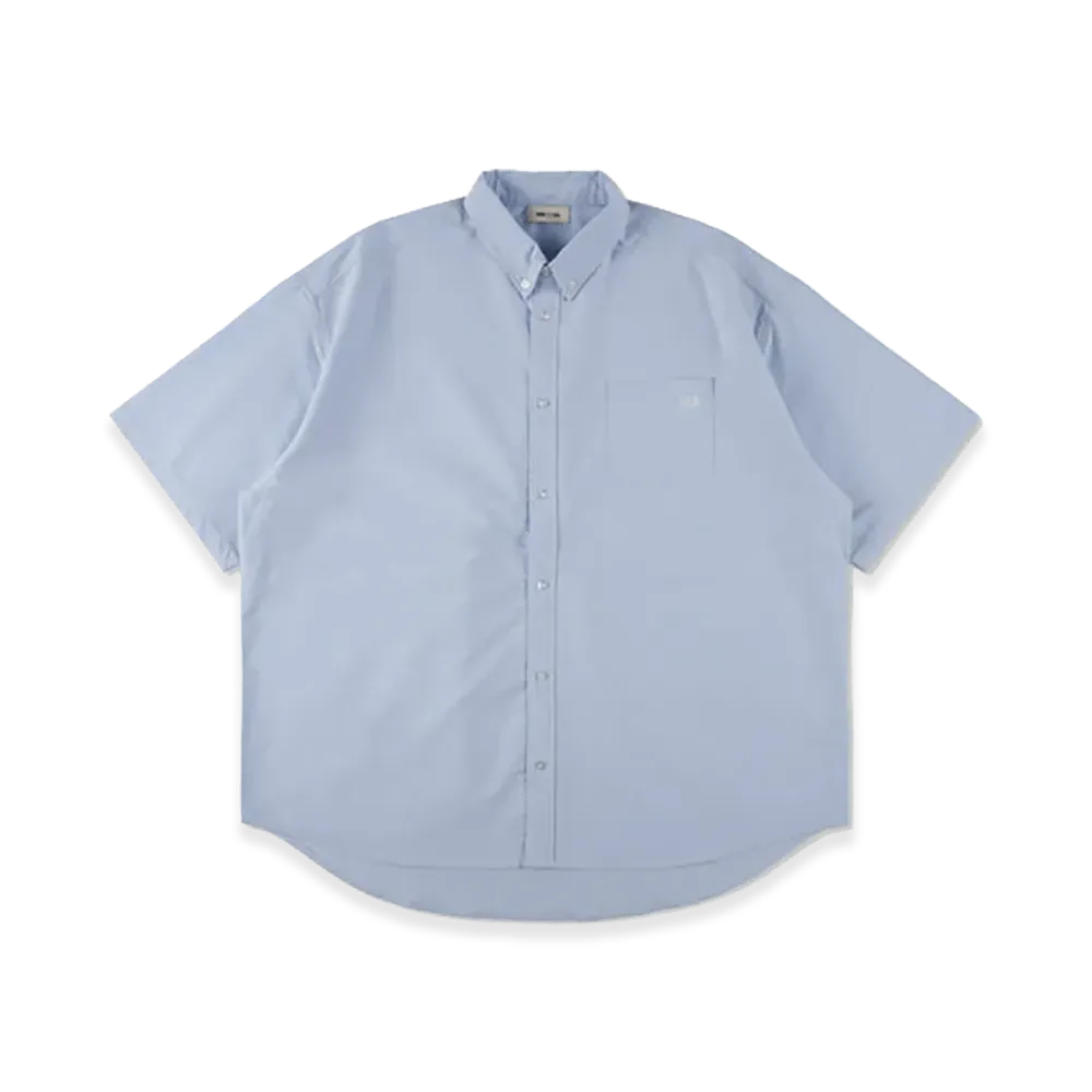WIND AND SEA Oxford S/S Shirt "Sax"