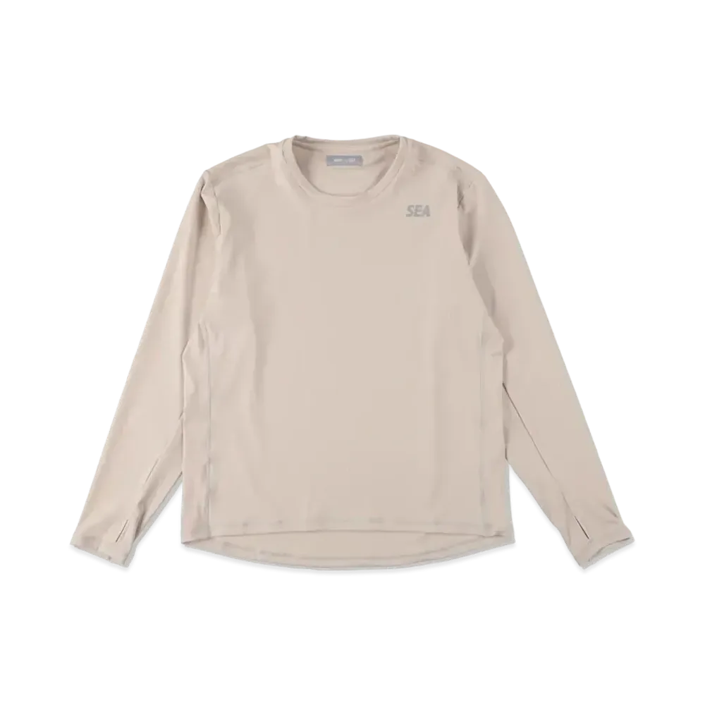 WIND AND SEA WDS (GET FIT BACK ) L/S TOP "Beige"