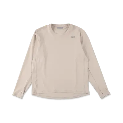 WIND AND SEA WDS (GET FIT BACK ) L/S TOP "Beige"