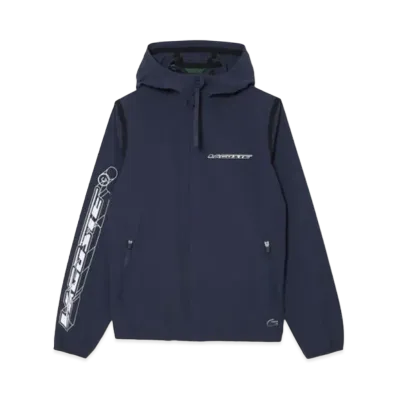 LACOSTE Recycling Nylon Wind Breaker "Navy"