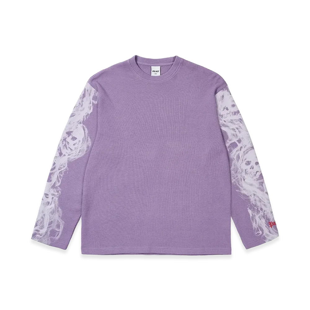 PALACE Smoked Waffle Longsleeve "Flat Grape"