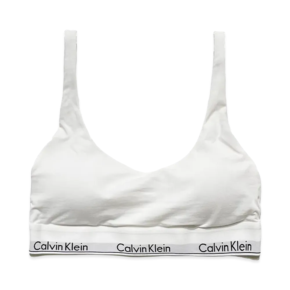 Calvin Klein Women's Lightly Line Bralette "White"