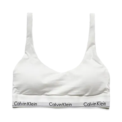 Calvin Klein Women's Lightly Line Bralette "White"