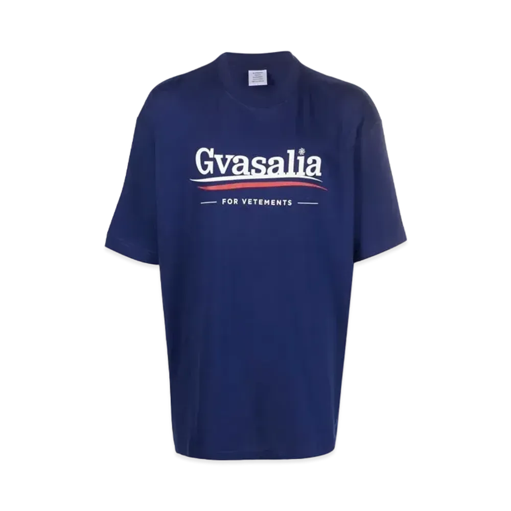 VETEMENTS Gvasalia Print Tee "Royal"