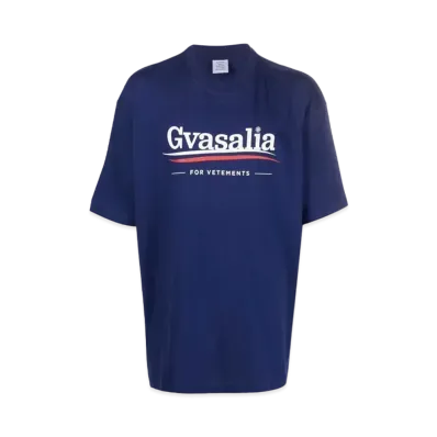 VETEMENTS Gvasalia Print Tee "Royal"