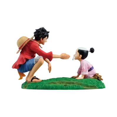 BANDAI "Ichiban Kuji" -ONE PIECE A New Daybreak- C Prize Revible Moment -Ruffy & Momonosuke-