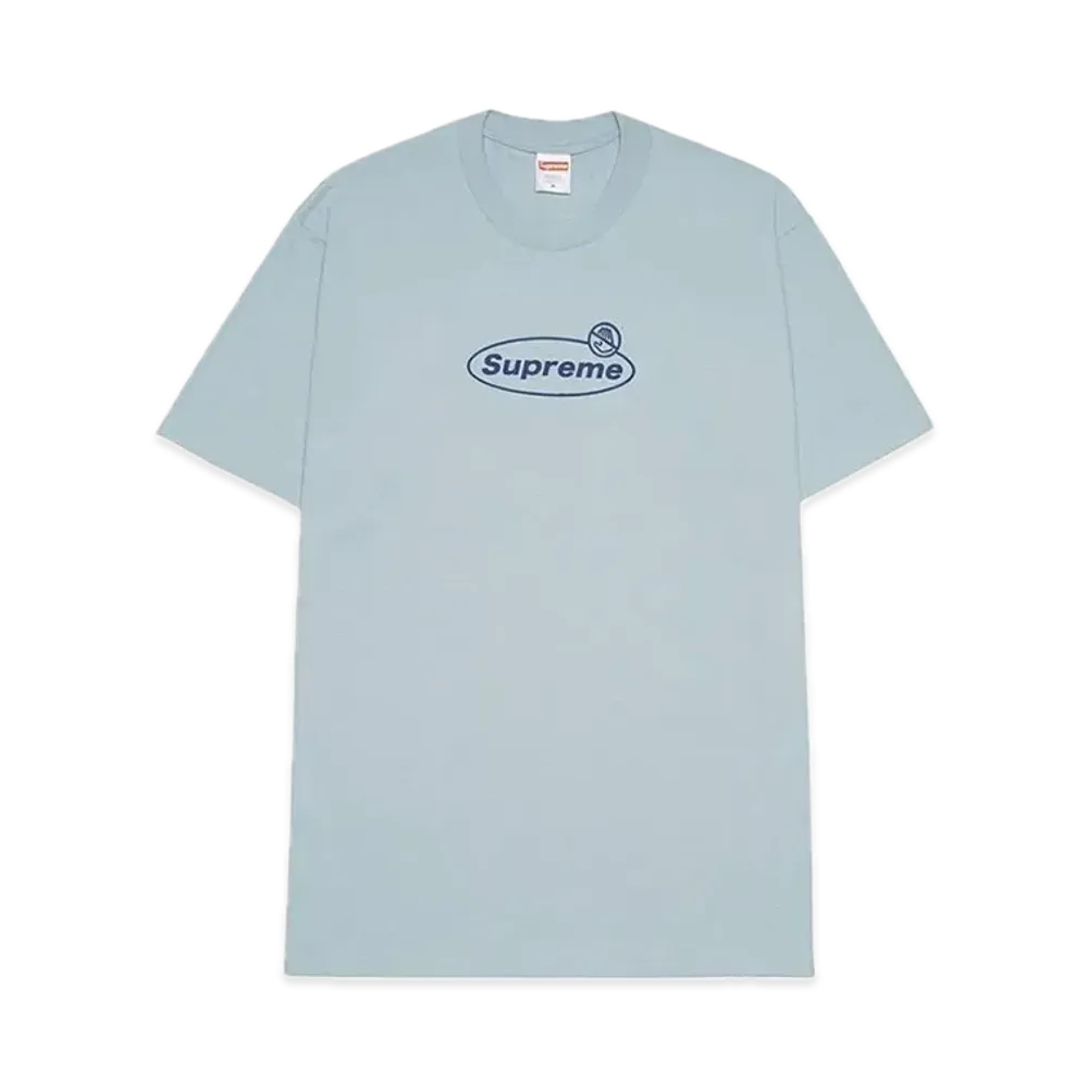 シュプリーム ウォーニング Tシャツ "ダスティ ブルー"