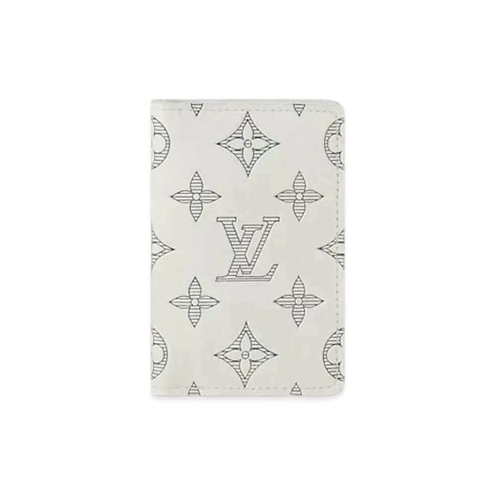 Louis Vuitton Pocket Organizer Monogram Shadow "Blanc"