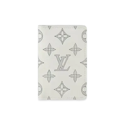 Louis Vuitton Pocket Organizer Monogram Shadow "Blanc"