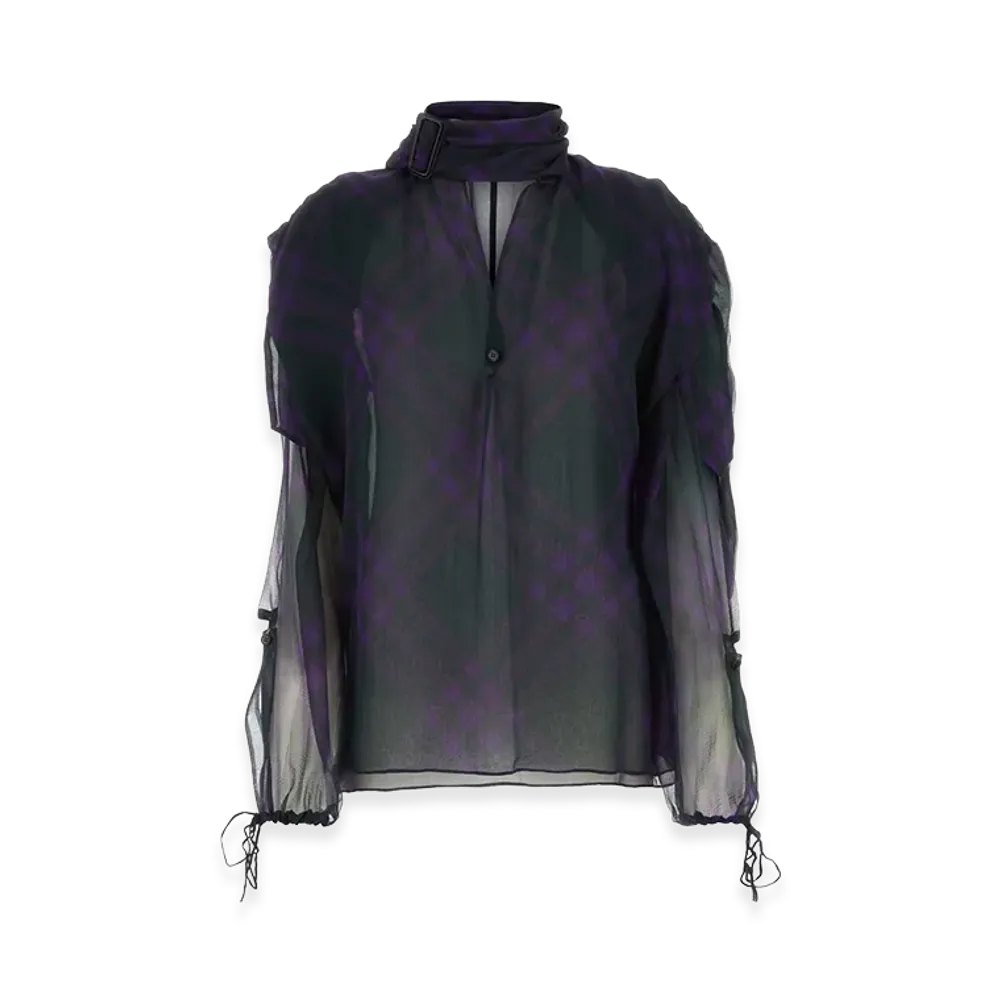 Burberry Women's Printed Crepe Blouse "Multicolor"