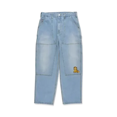 WIND AND SEA x GARFIELD Painter Denim PT "Light Blue"
