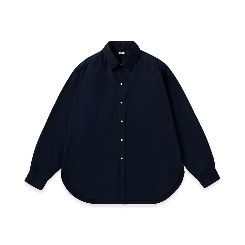 A.PRESSE Regular Collar Shirt "Navy"