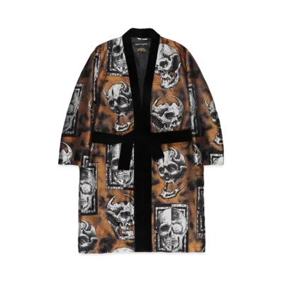 WACKO MARIA 56 TATTOO / JACQUARD GOWN COAT "Gold"