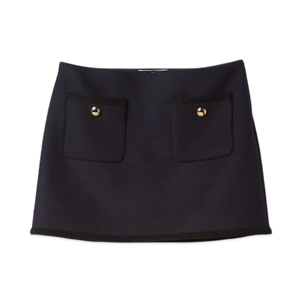 MIU MIU Women's Cloth Miniskirt "Navy"