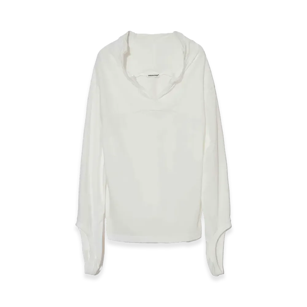 UNDERCOVER Cotton Cut & Sew Deconstructed Pullover "White"
