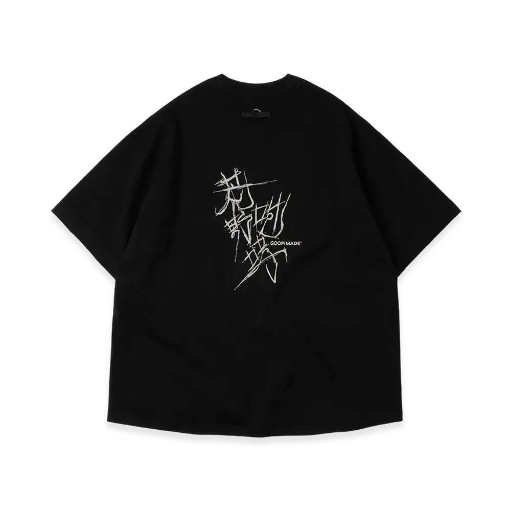 WILDSIDE YOHJI YAMAMOTO x GOOPiMADE ROAR Kanji TEE "Black"