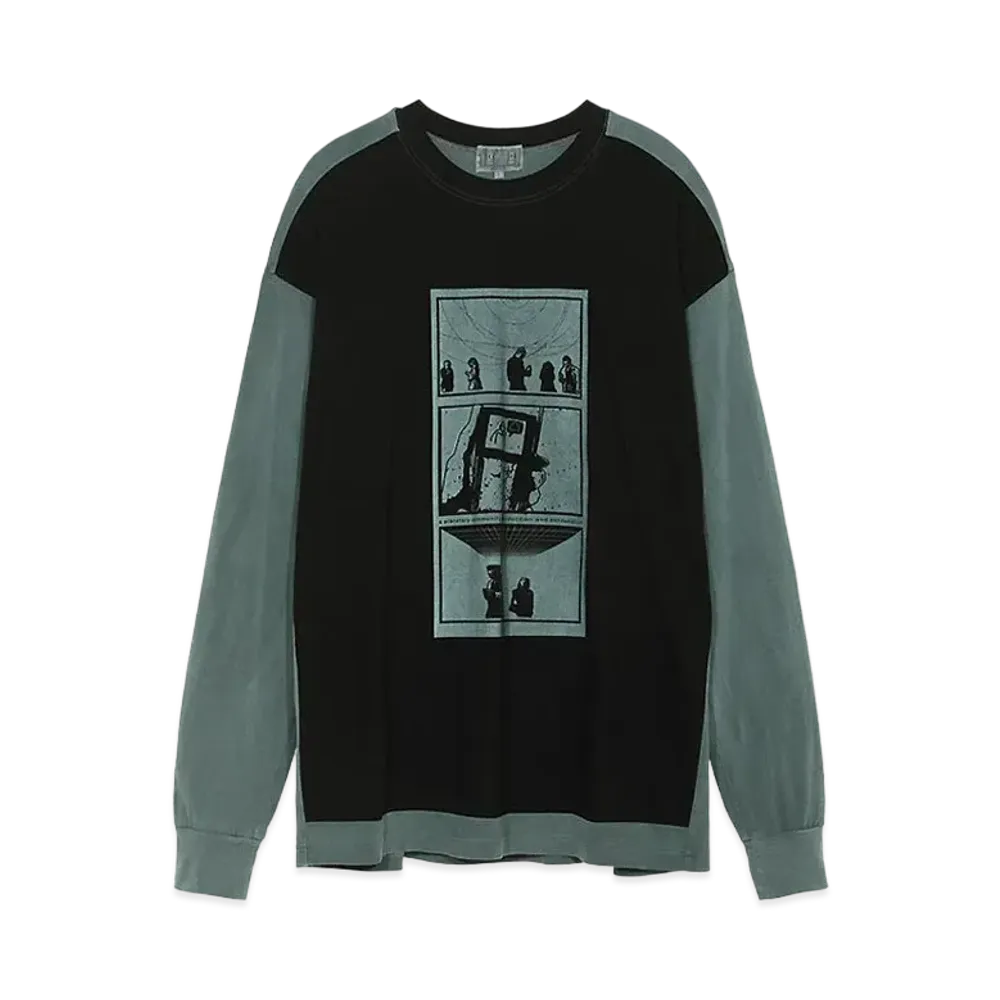 Cav Empt (C.E) OVERDYE PLANETARY COMMUNITY LONG SLEEVE T "Green"