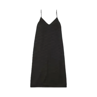 BALENCIAGA Women's BB Monogram Pajama Dresses "Black"