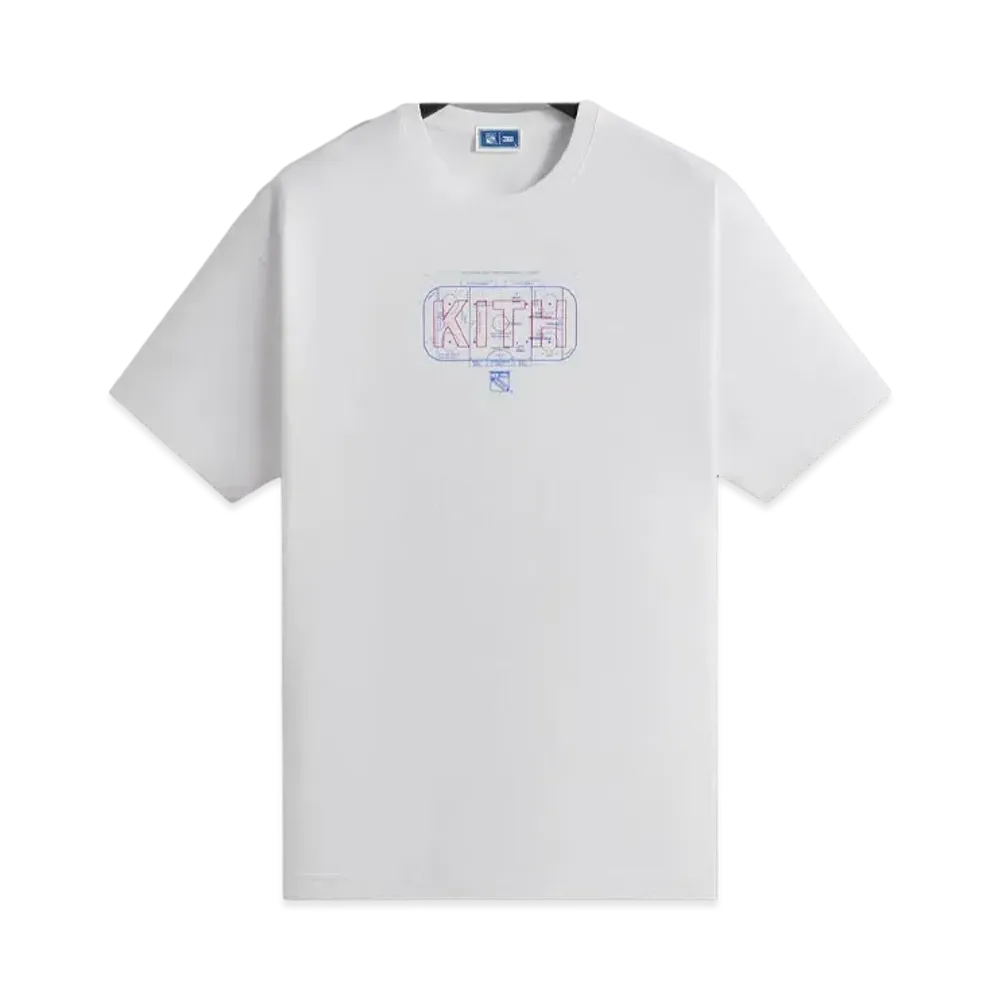 Kith x The New York Rangers Rink Vintage Tee "White"