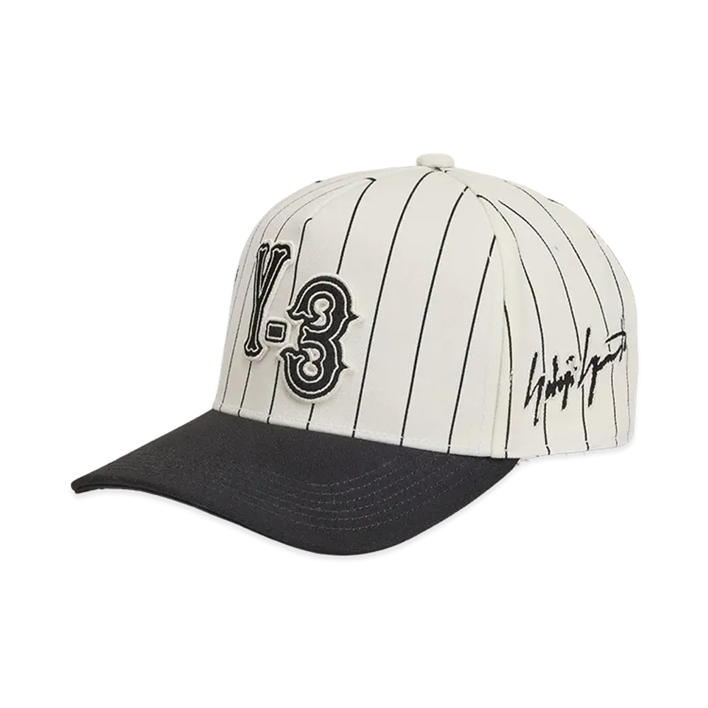 Y-3 Pinstri Cap "White"