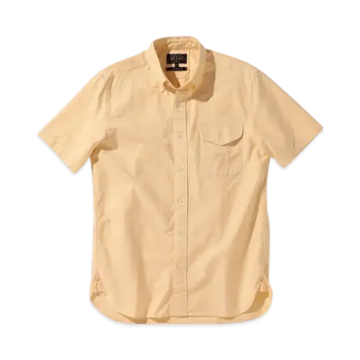 BEAMS B.D. Short Sleeve Oxford "Yellow"