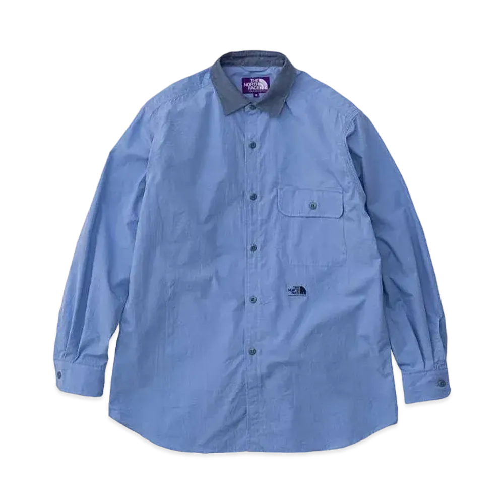 The North Face PURPLE LABEL Regular Collar Wind Shirt "Sax"