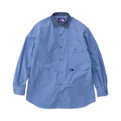 The North Face PURPLE LABEL Regular Collar Wind Shirt "Sax"