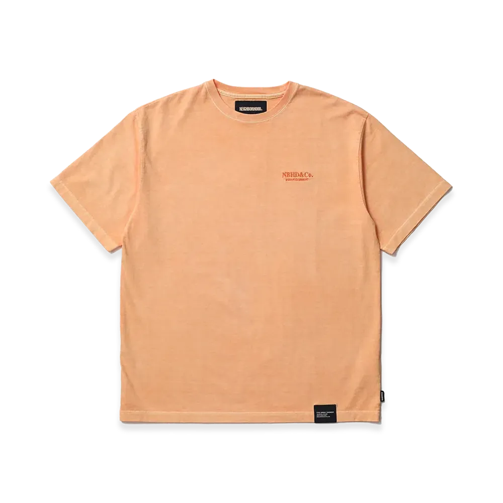 NEIGHBORHOOD Pigment Dyed Crewneck SS "Orange"
