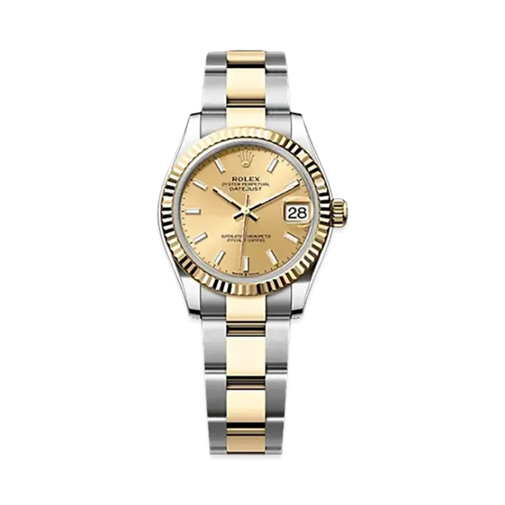 ROLEX Datejust 31 in Oystersteel and Yellow Gold "Gold"